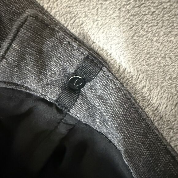 Lululemon Pants Mens 35x30 Gray ABC Classic Fit Tech Canvas Heathered Stretch - Picture 10 of 12